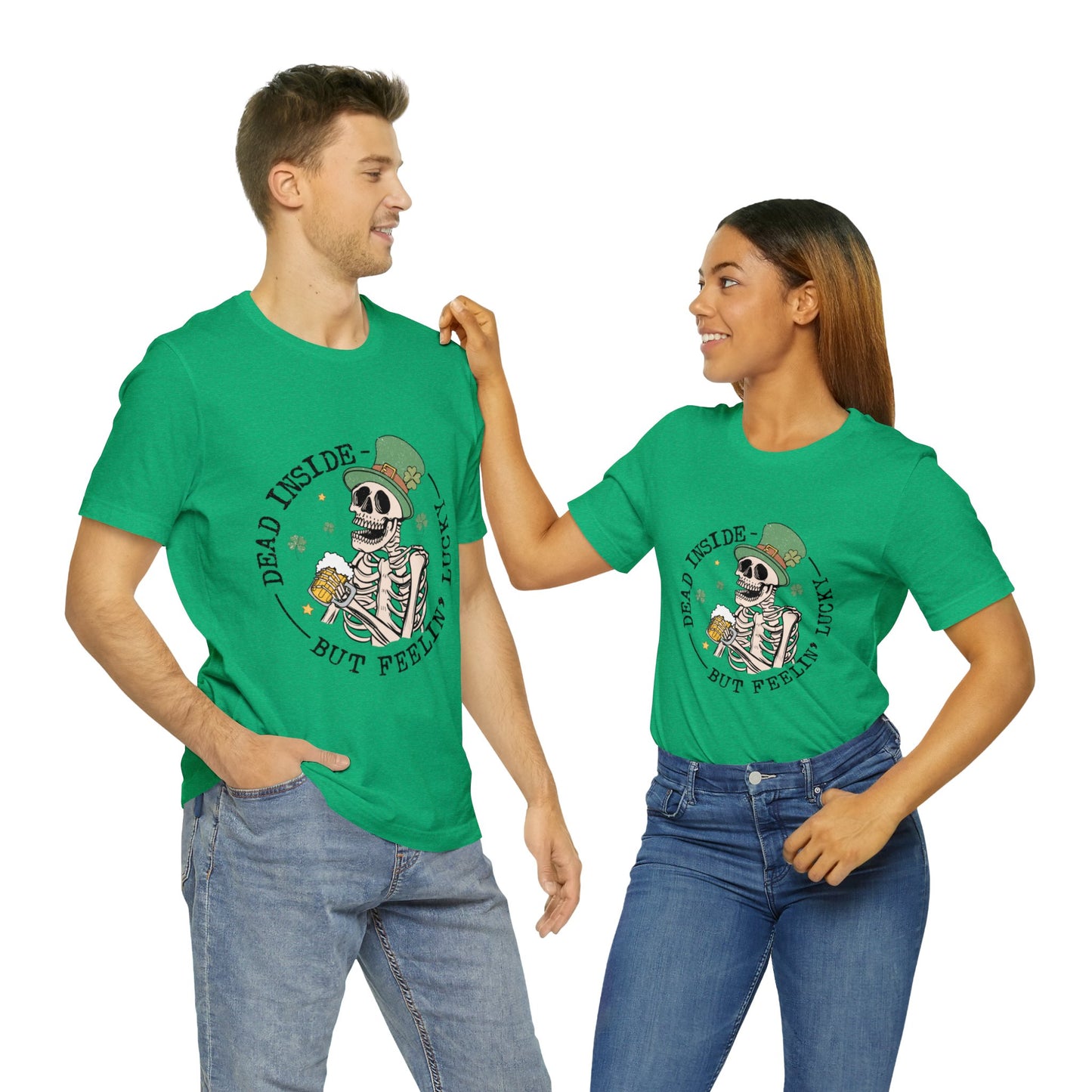 Dead Inside but Feeling Lucky Unisex Short Sleeve Tee