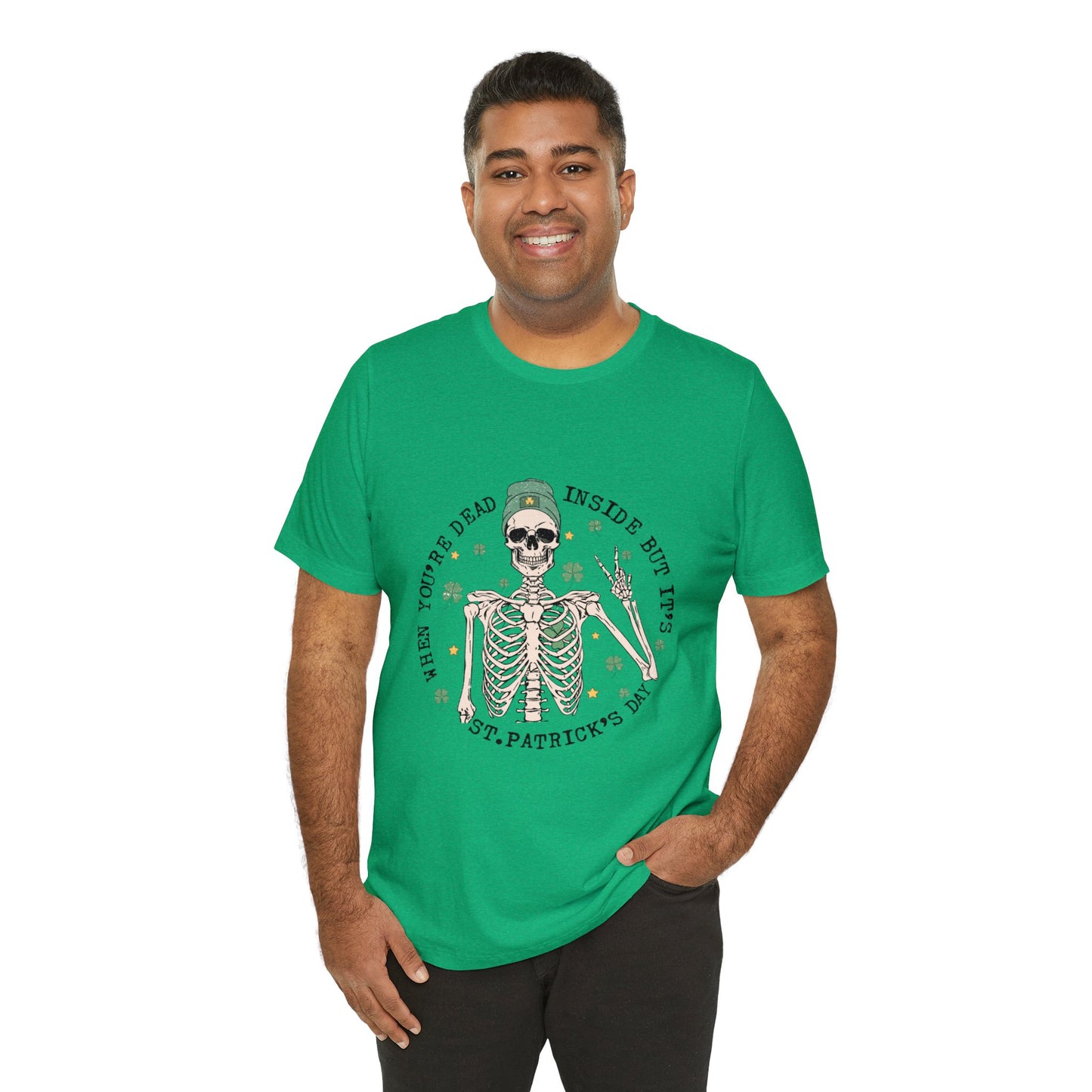 Dead Inside St Patricks Day Short Sleeve Tee