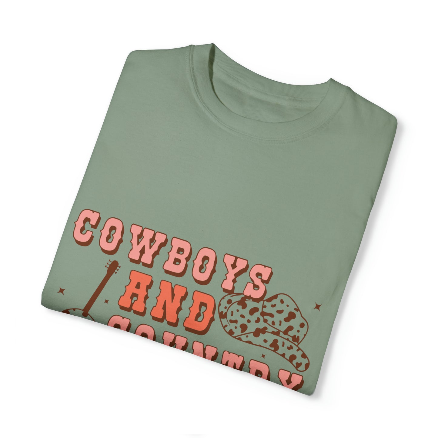 Cowboys and Country Music Unisex Garment-Dyed T-shirt