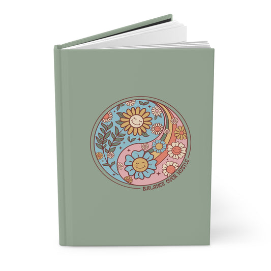 Balance Over Hustle Hardcover Journal Matte