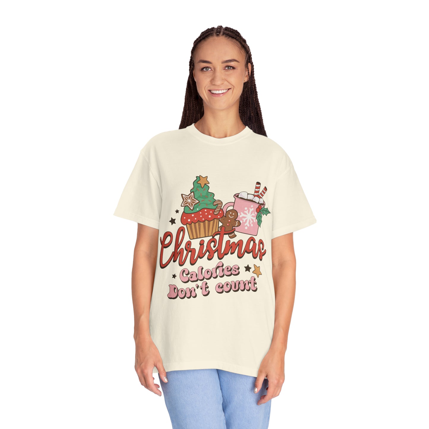 Christmas Calories Don't Count Unisex Garment-Dyed T-shirt