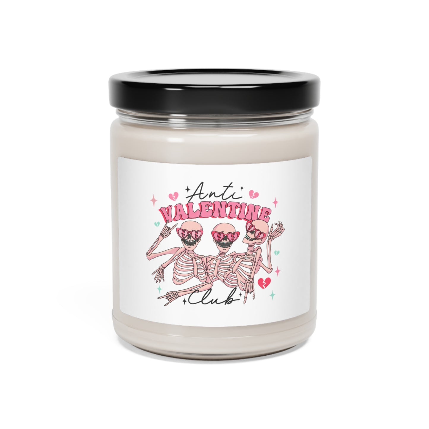 Anti Valentine Club Scented Soy Candle, 9oz