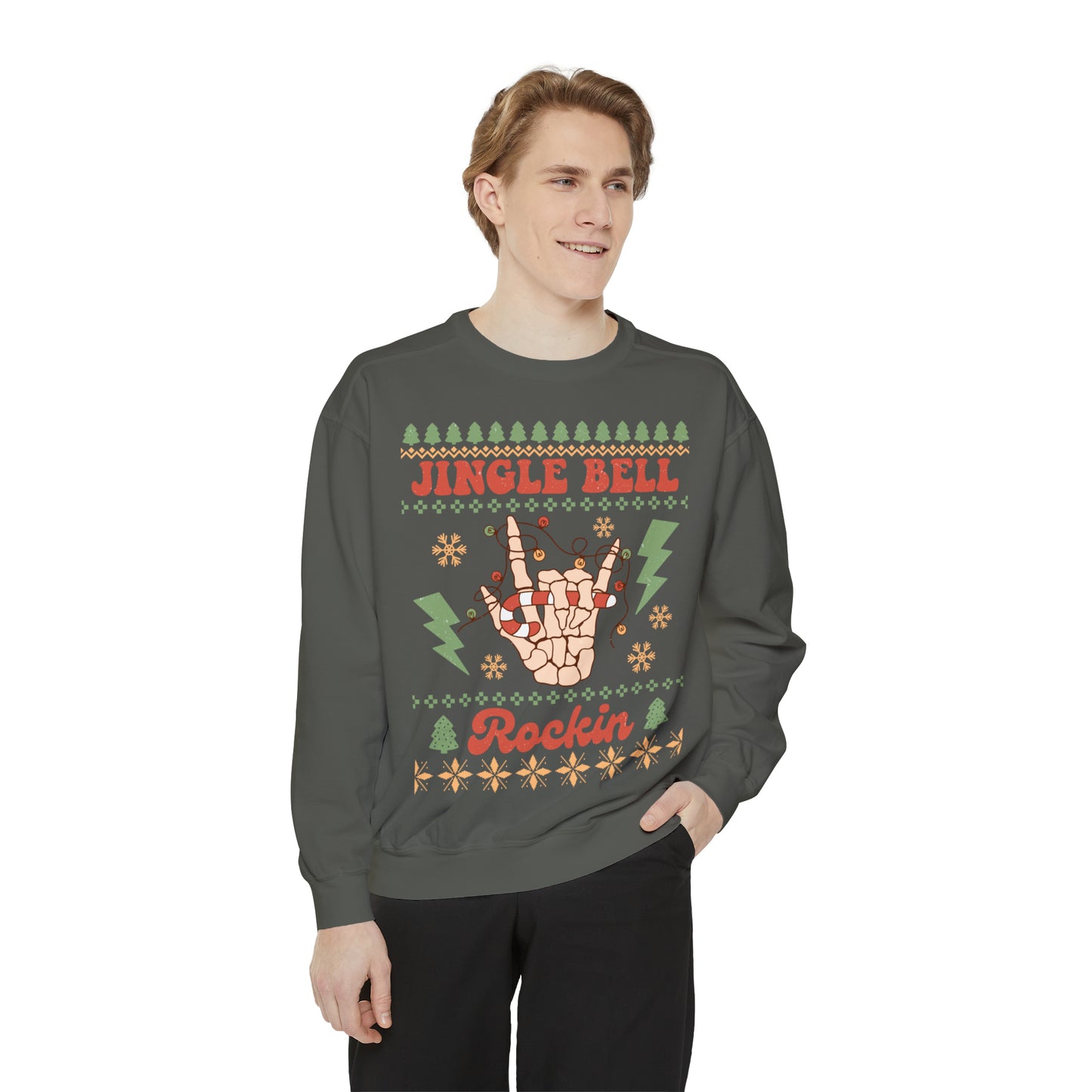 Jingle Bell Rockin Unisex Garment-Dyed Sweatshirt