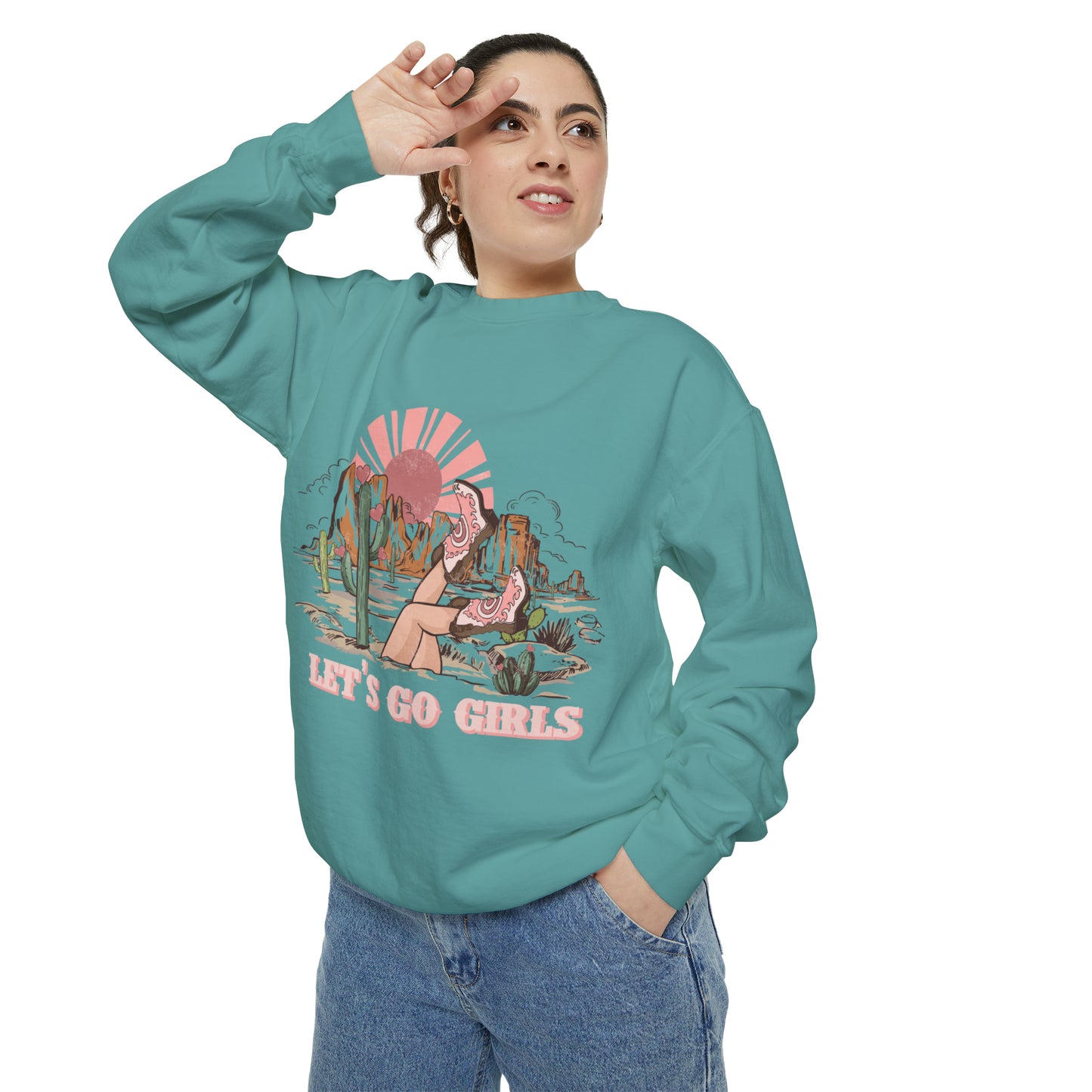 Lets Go Girls Unisex Garment-Dyed Sweatshirt