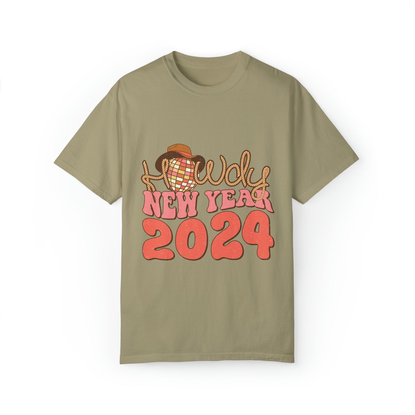 Howdy New Year Unisex Garment-Dyed T-shirt