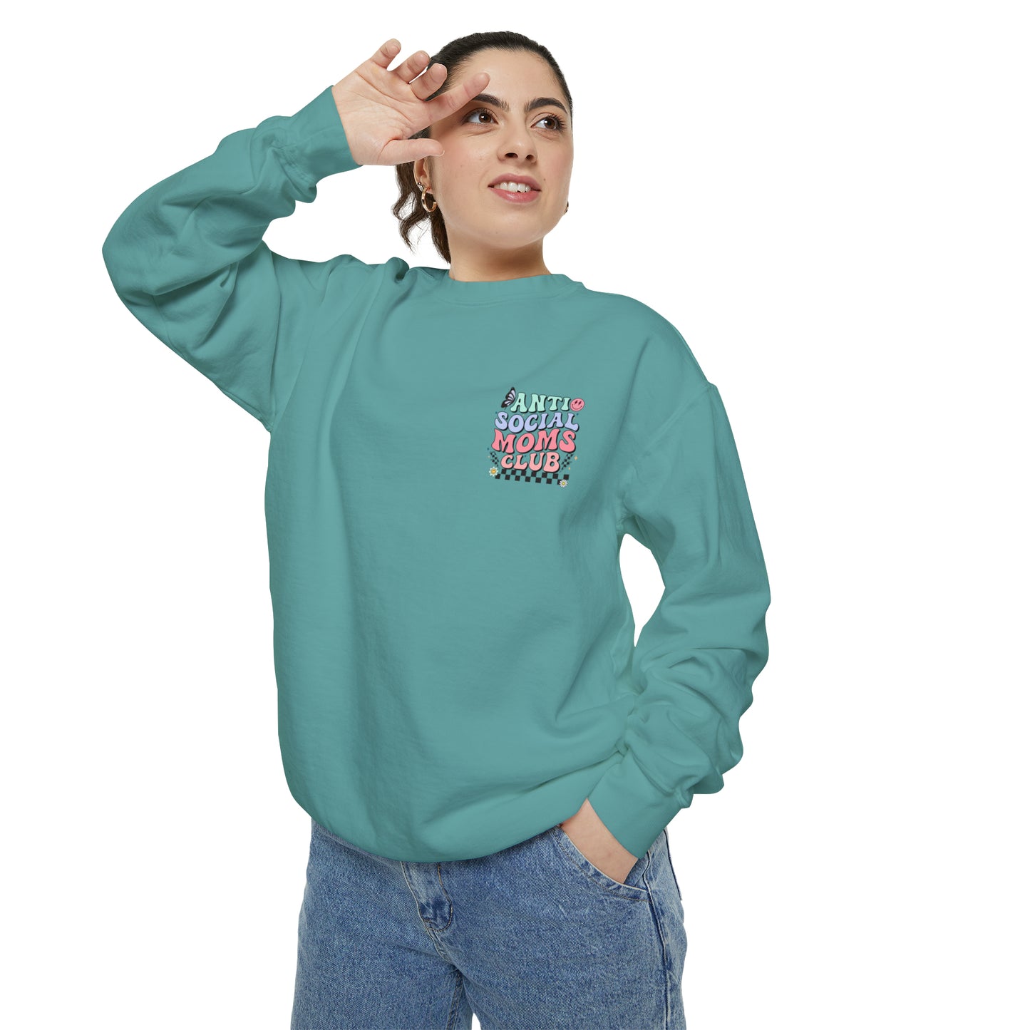 Anti Social Moms Club Garment-Dyed Sweatshirt