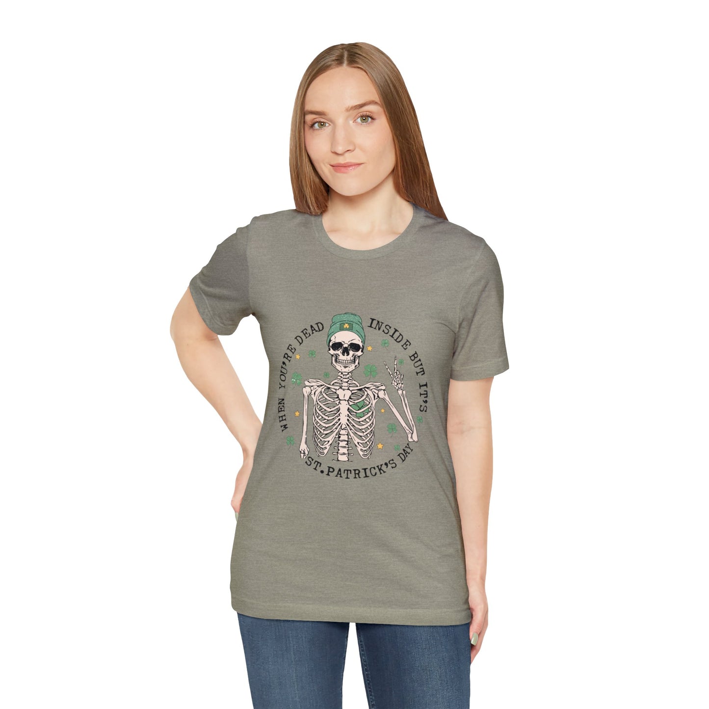 Dead Inside St Patricks Day Short Sleeve Tee