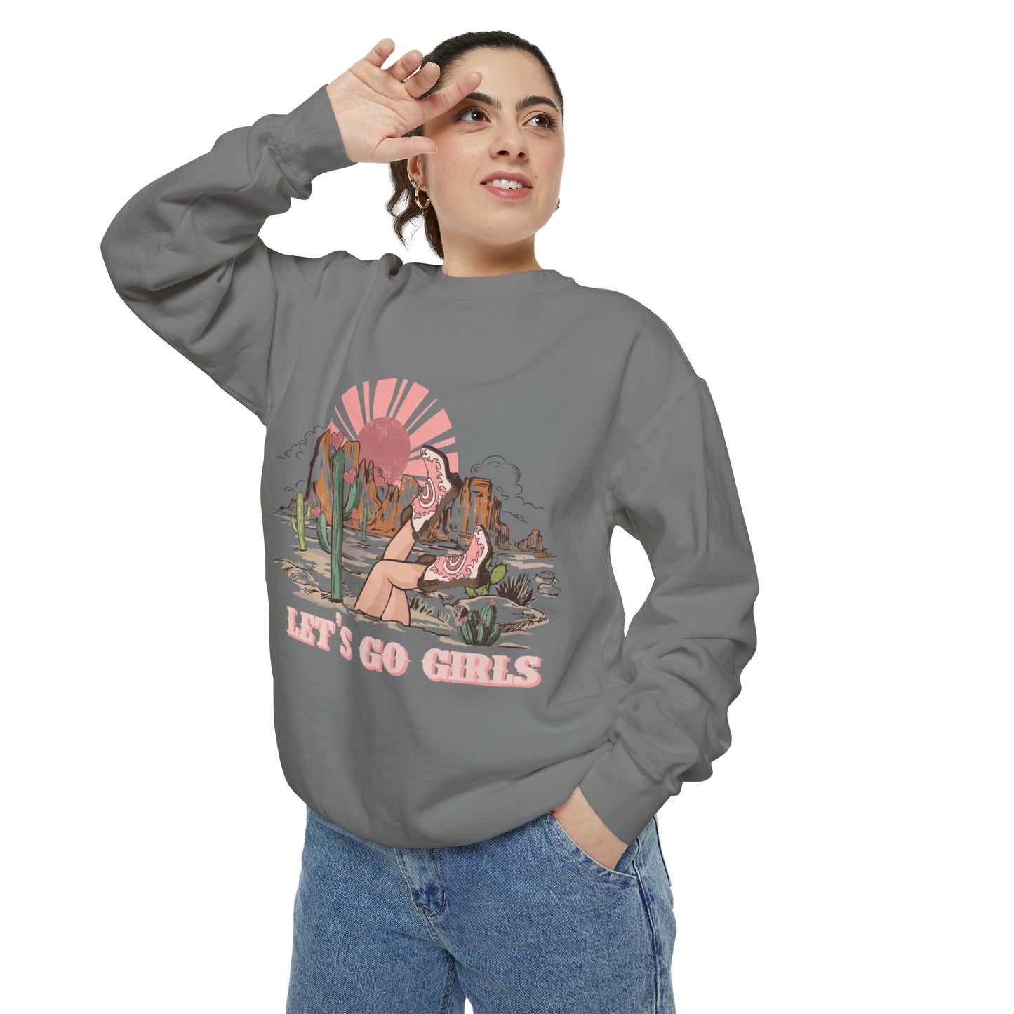 Lets Go Girls Unisex Garment-Dyed Sweatshirt