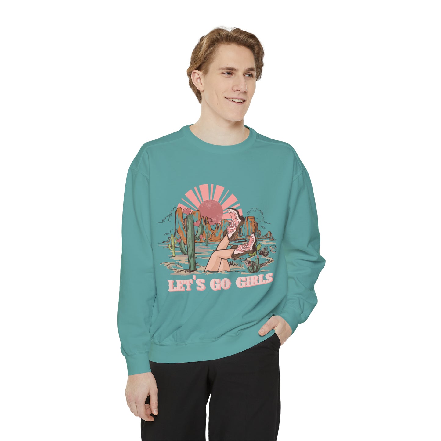 Lets Go Girls Unisex Garment-Dyed Sweatshirt