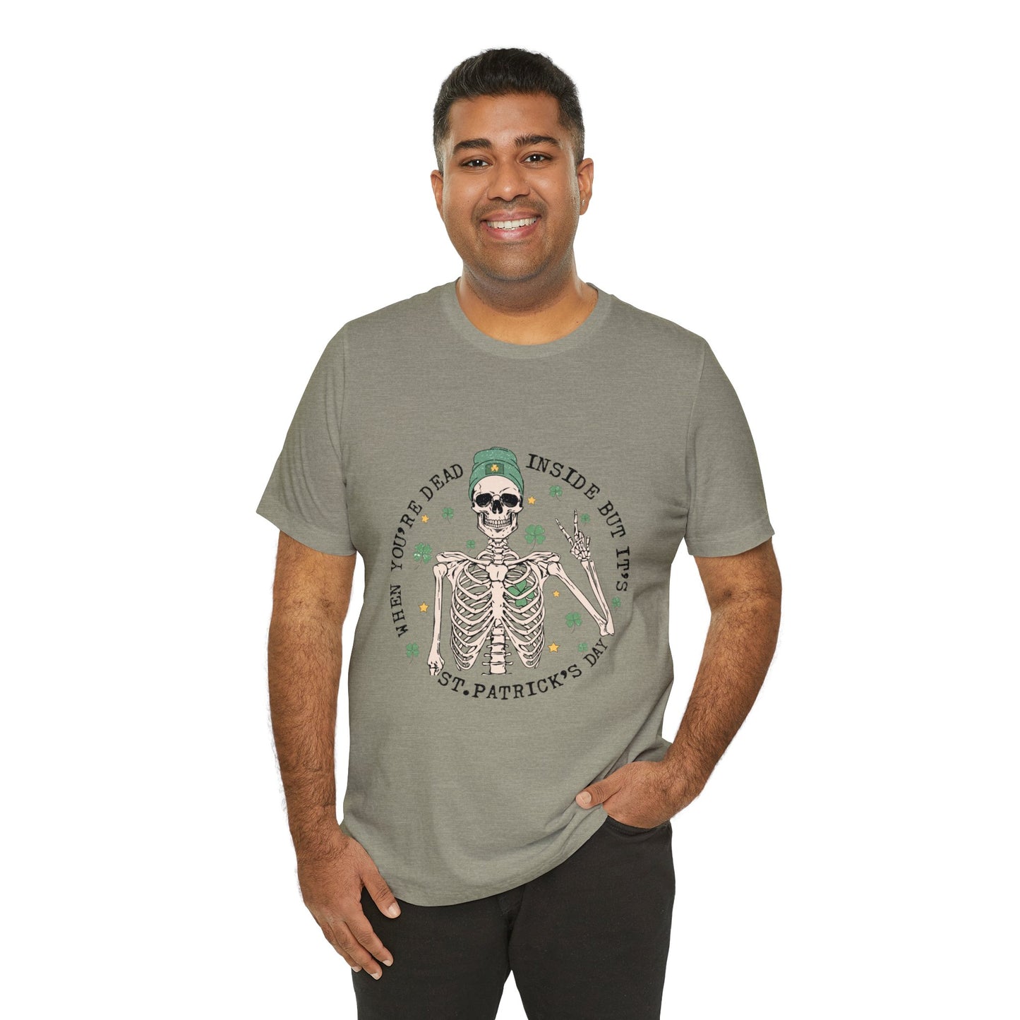 Dead Inside St Patricks Day Short Sleeve Tee