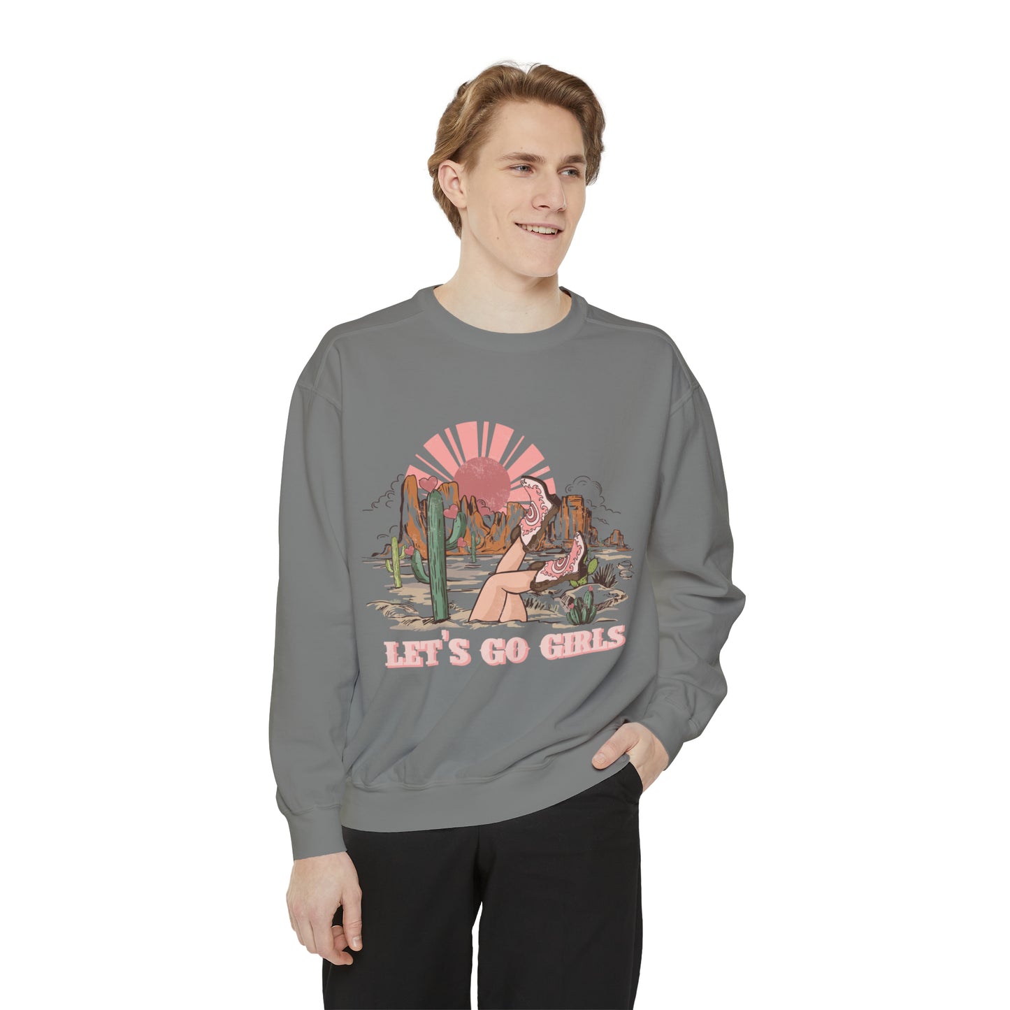 Lets Go Girls Unisex Garment-Dyed Sweatshirt