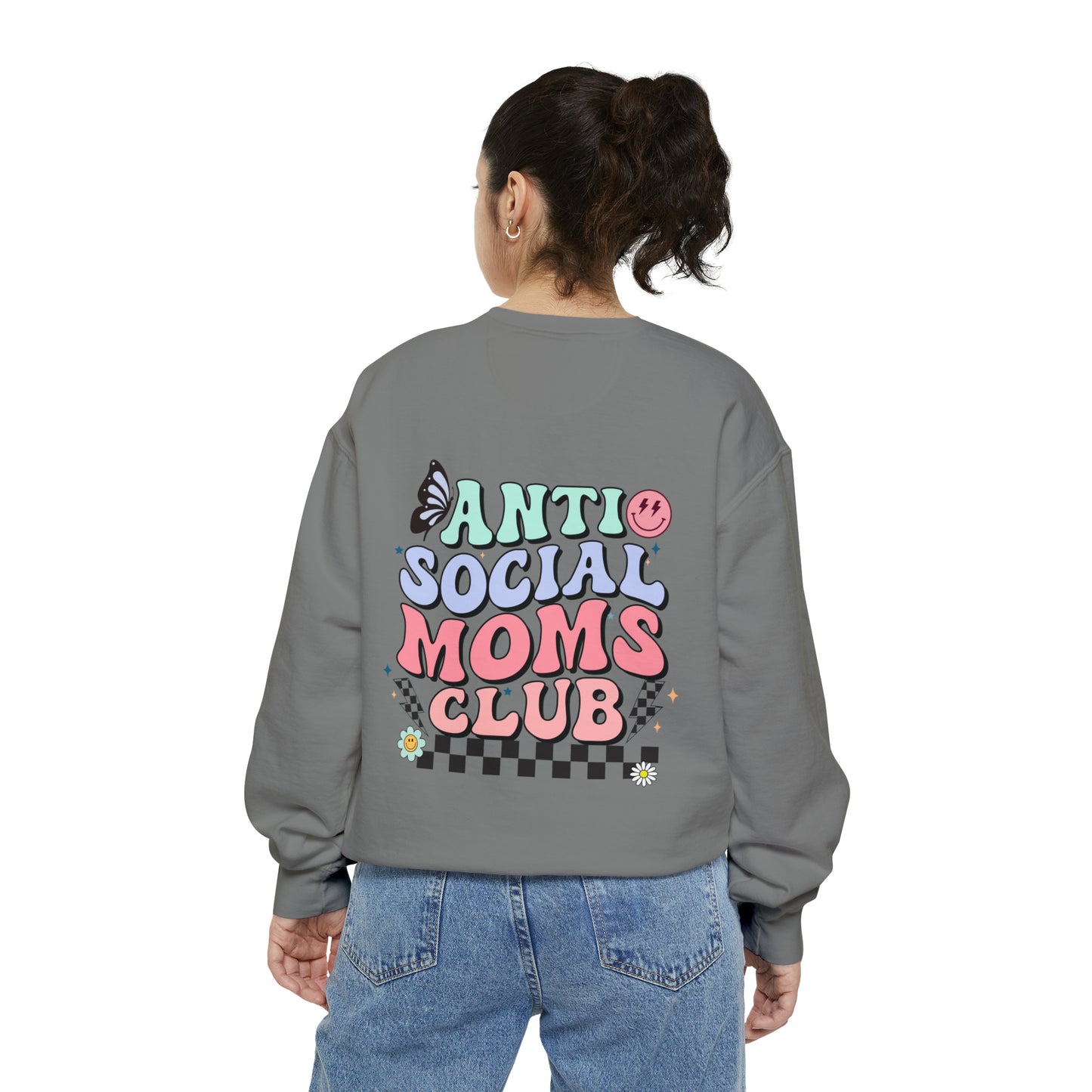 Anti Social Moms Club Garment-Dyed Sweatshirt