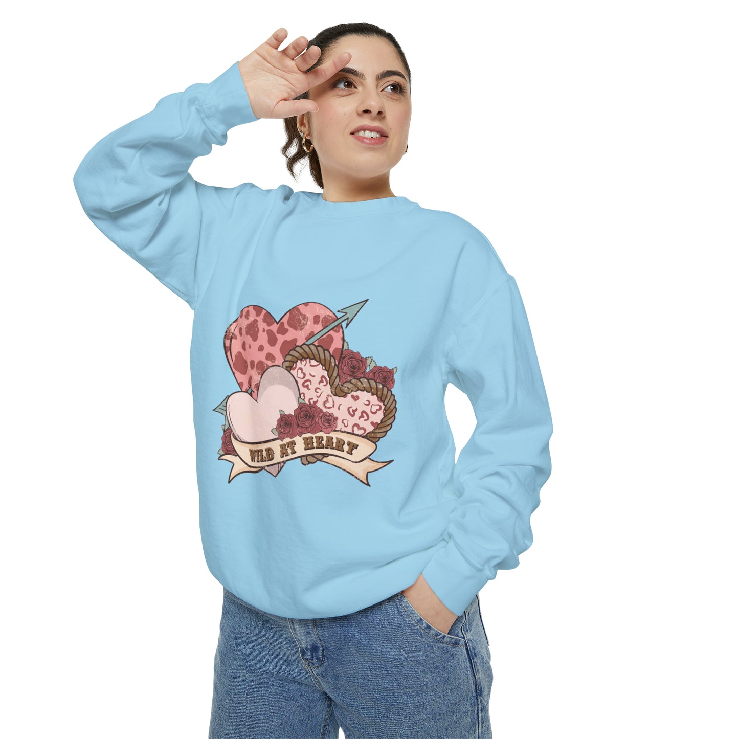 Wild at Heart Unisex Garment-Dyed Sweatshirt