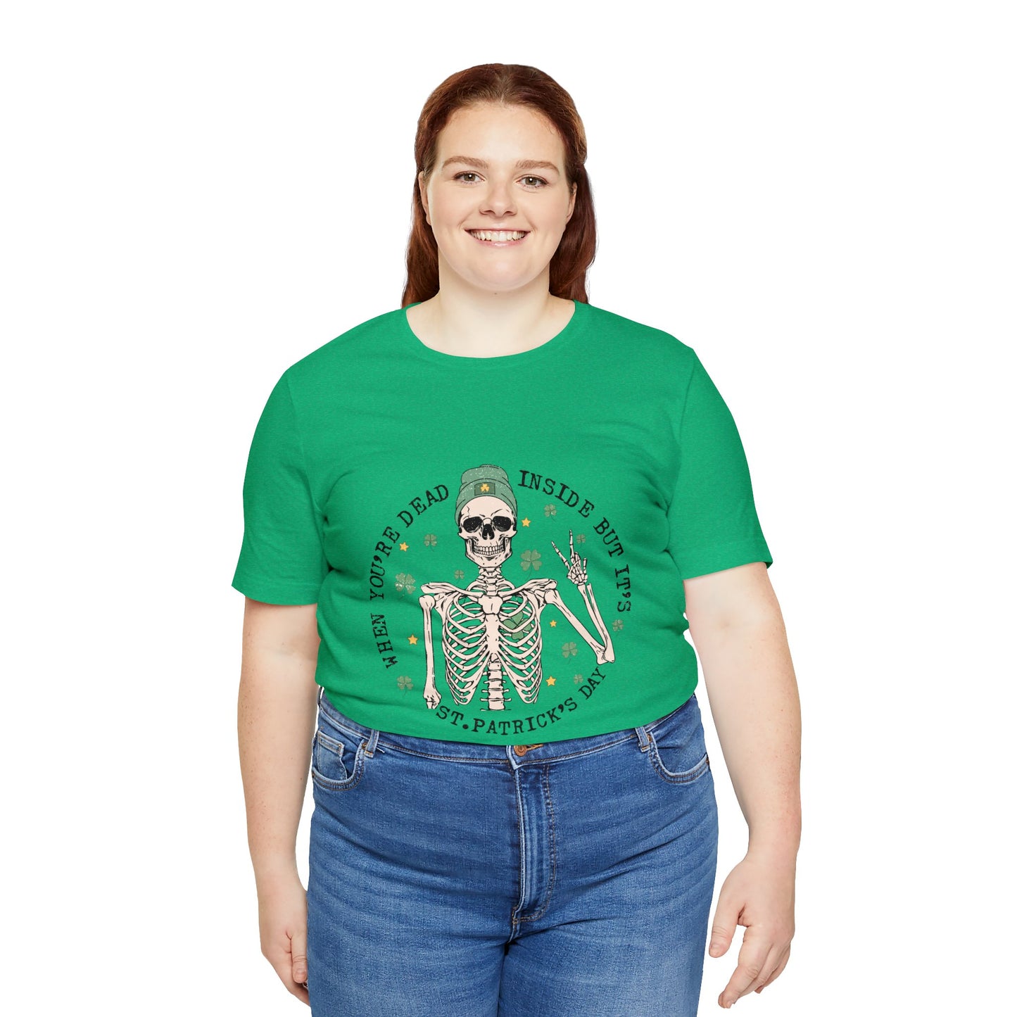 Dead Inside St Patricks Day Short Sleeve Tee