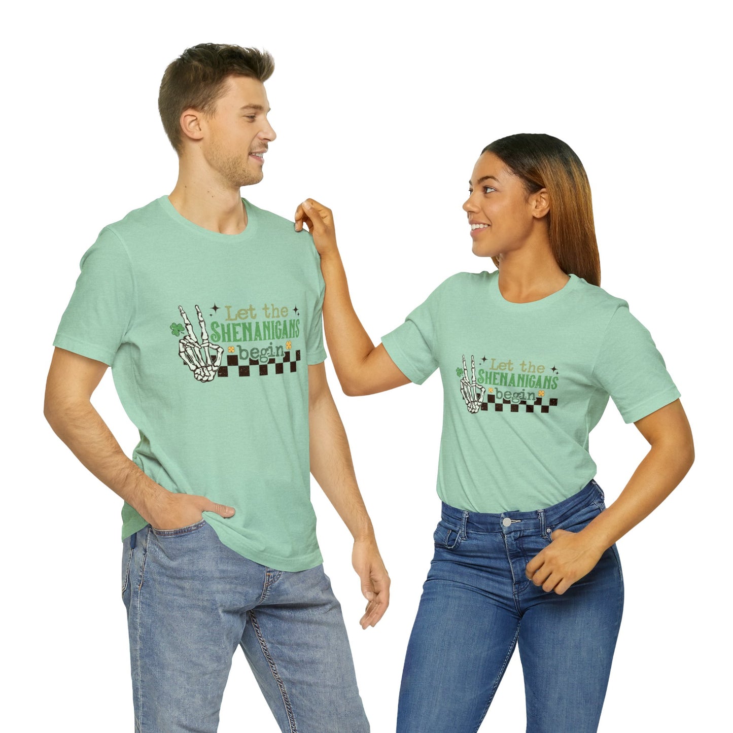 Let the Shenanigans Begin Unisex Short Sleeve Tee