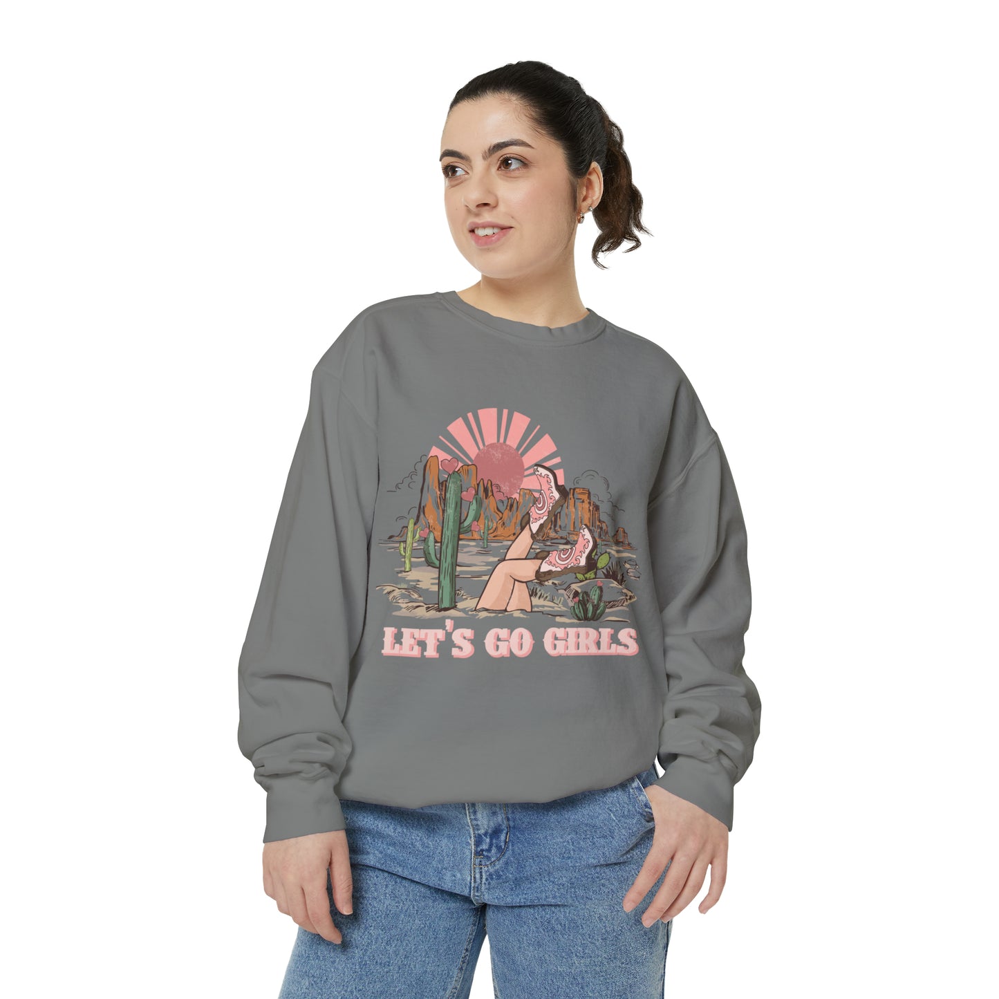 Lets Go Girls Unisex Garment-Dyed Sweatshirt