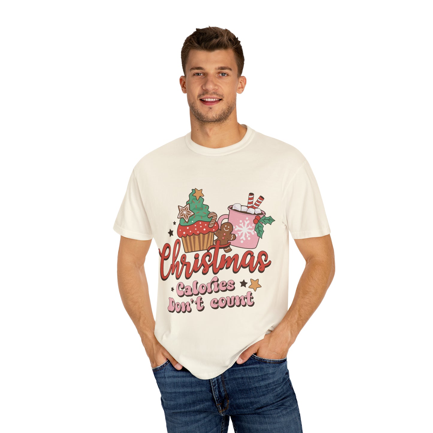 Christmas Calories Don't Count Unisex Garment-Dyed T-shirt