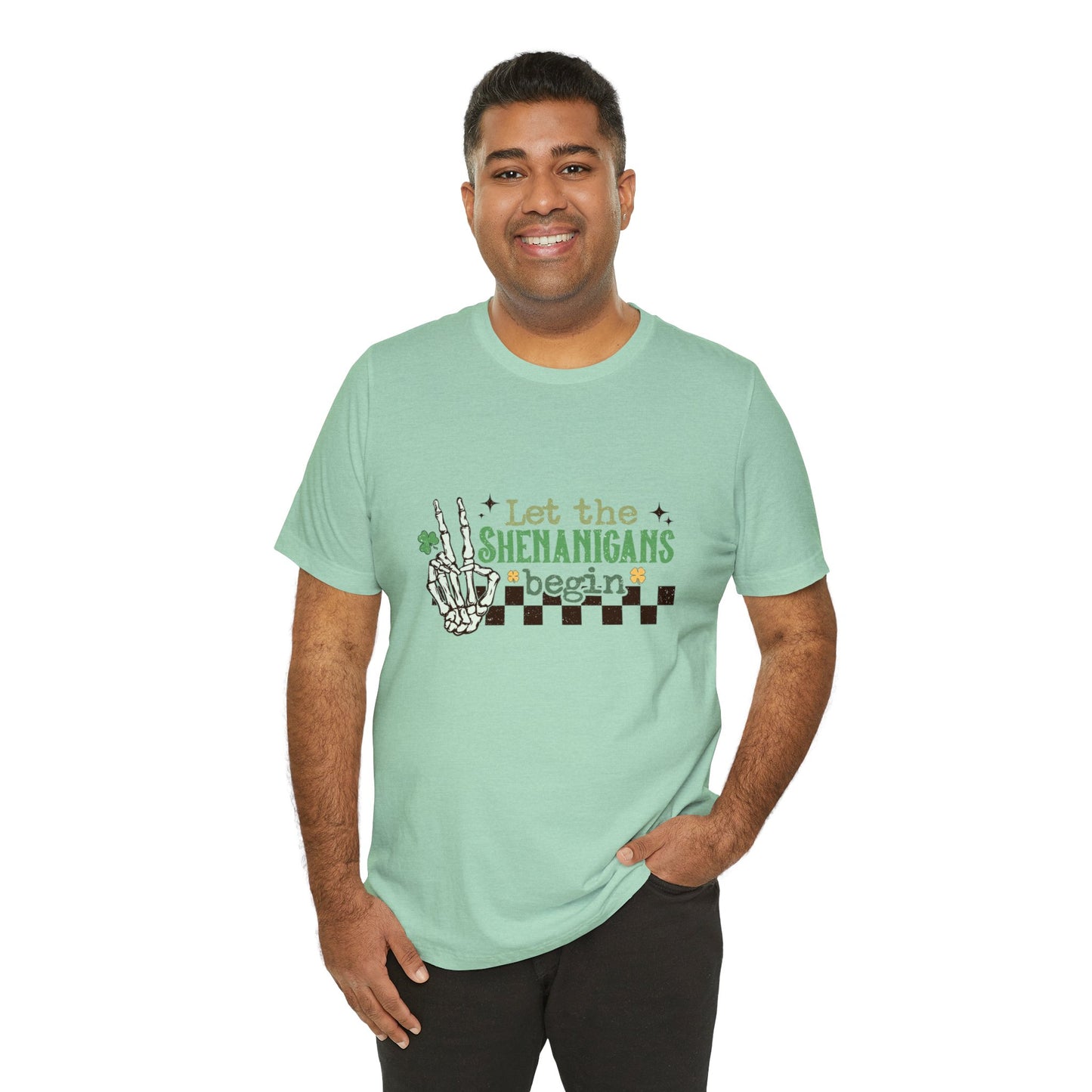 Let the Shenanigans Begin Unisex Short Sleeve Tee