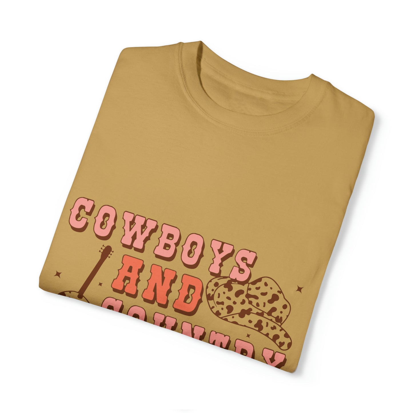 Cowboys and Country Music Unisex Garment-Dyed T-shirt