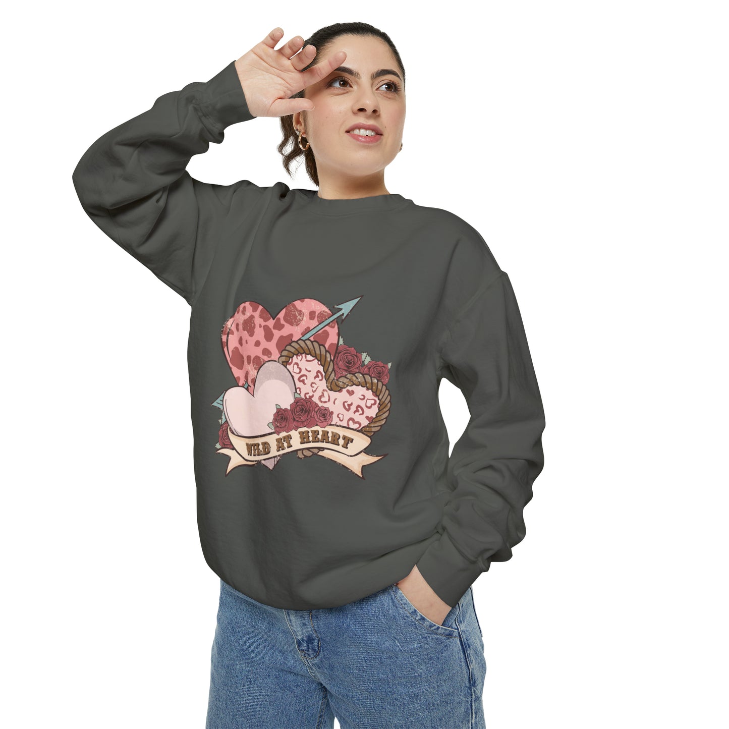 Wild at Heart Unisex Garment-Dyed Sweatshirt