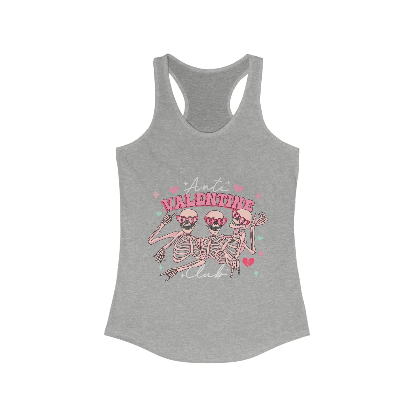 Anti Valentine Club Racerback Tank