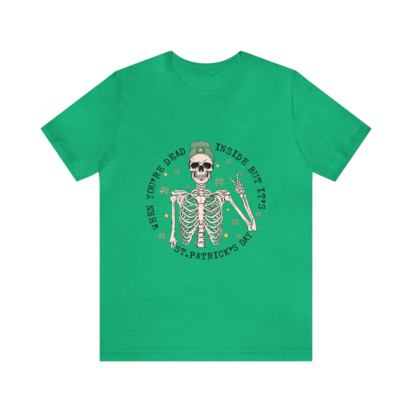 Dead Inside St Patricks Day Short Sleeve Tee