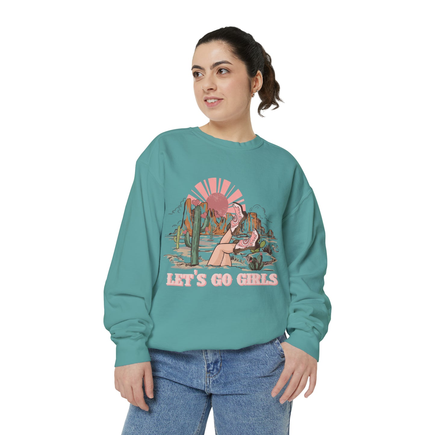 Lets Go Girls Unisex Garment-Dyed Sweatshirt