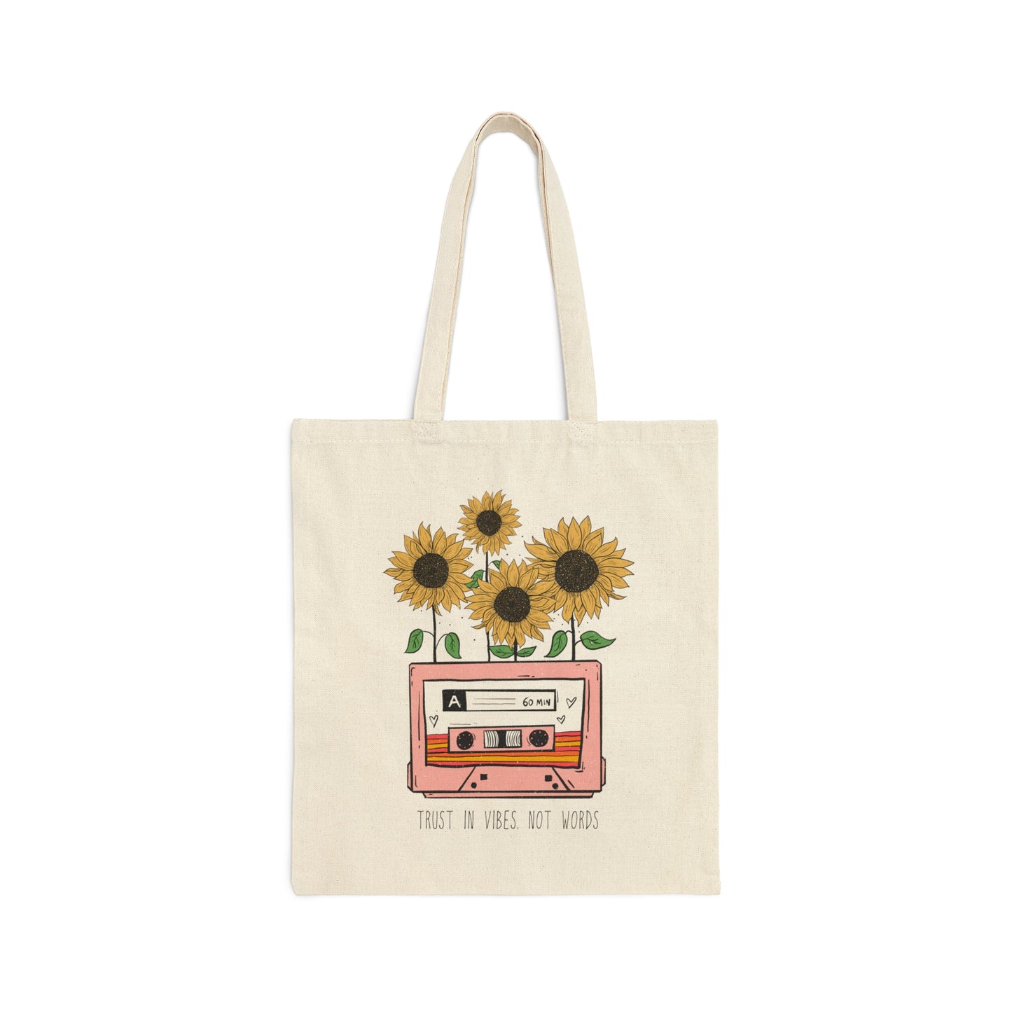 Trust in Vibes Cotton Canvas Tote Bag