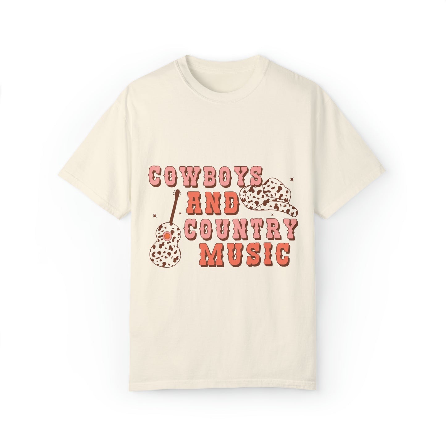 Cowboys and Country Music Unisex Garment-Dyed T-shirt