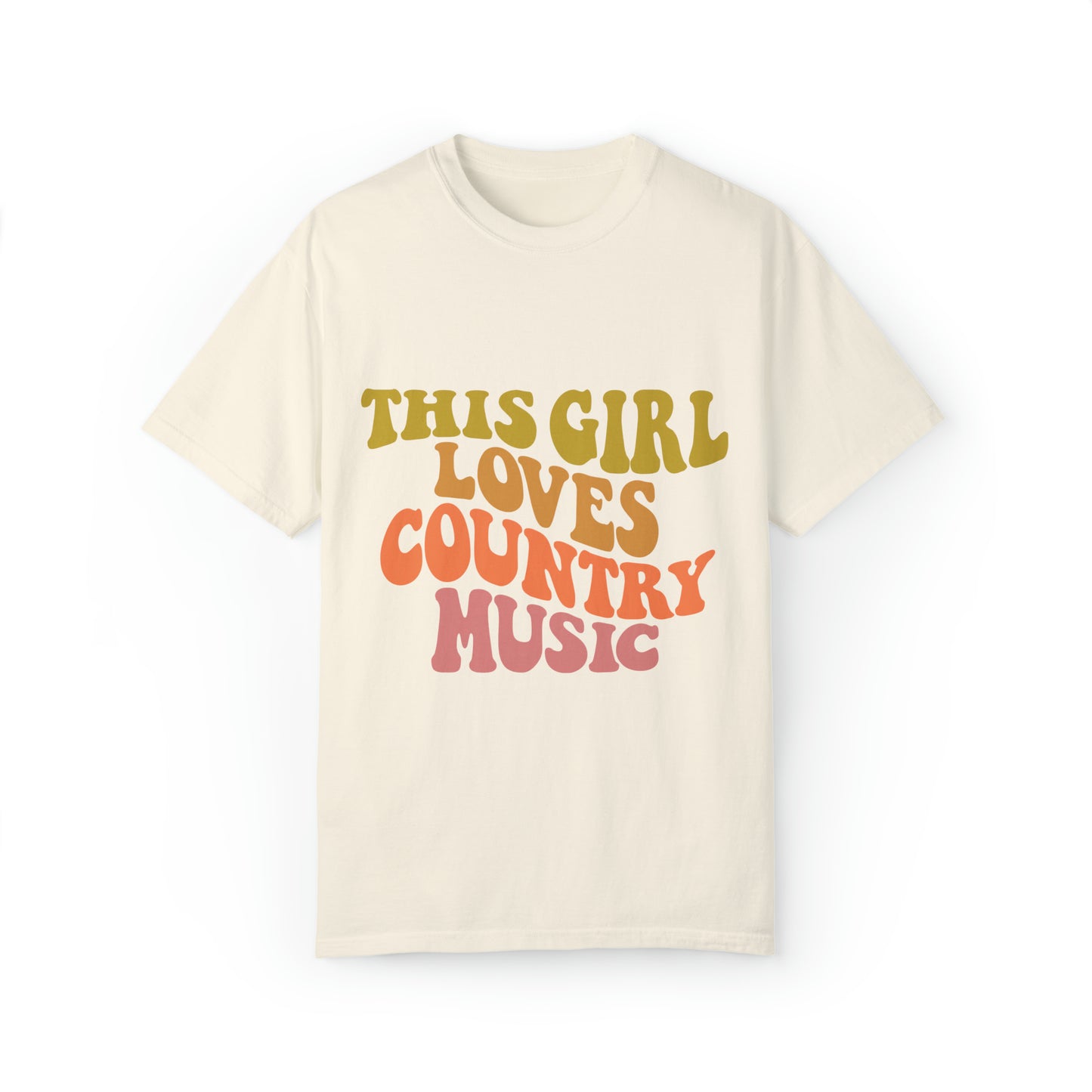 This Girl Loves Country Music Unisex Garment-Dyed T-shirt