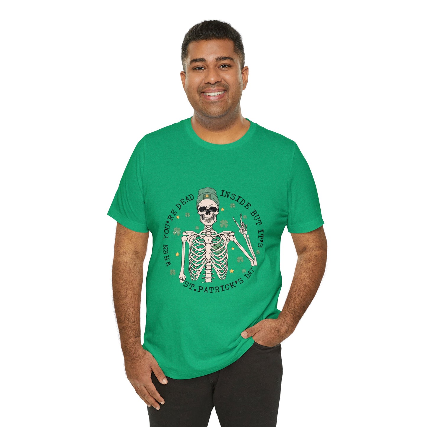 Dead Inside St Patricks Day Short Sleeve Tee