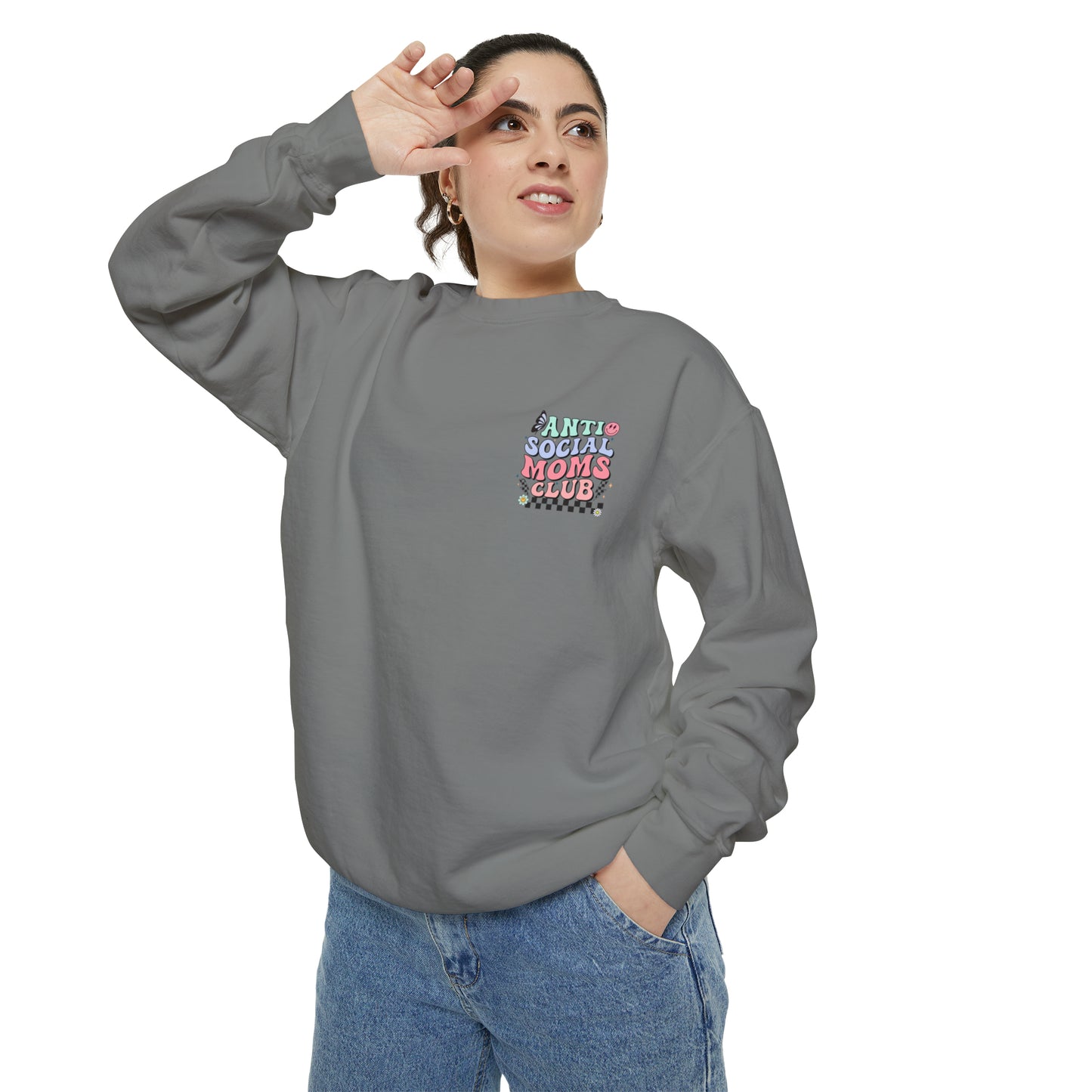 Anti Social Moms Club Garment-Dyed Sweatshirt