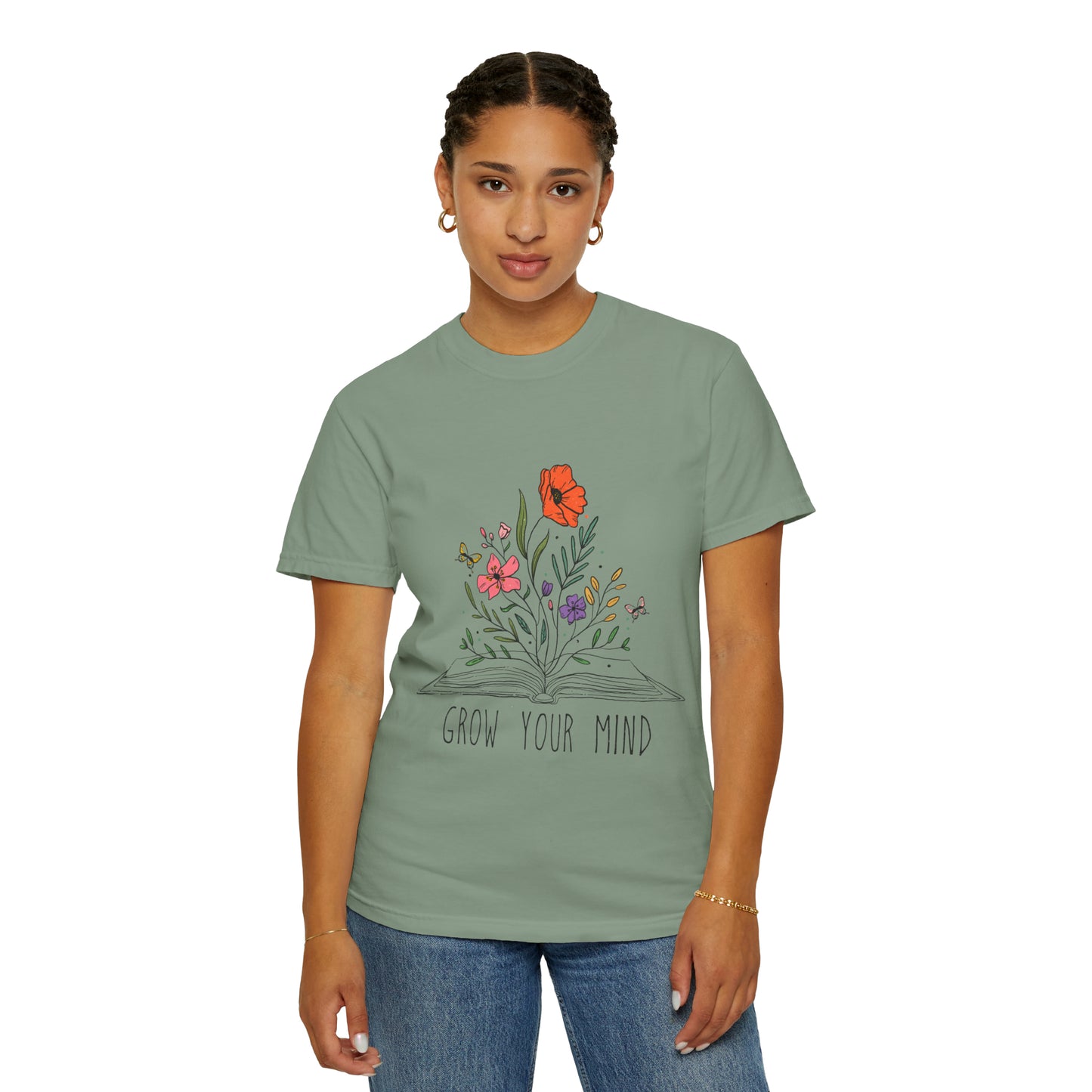 Grow Your Mind Unisex Garment-Dyed T-shirt