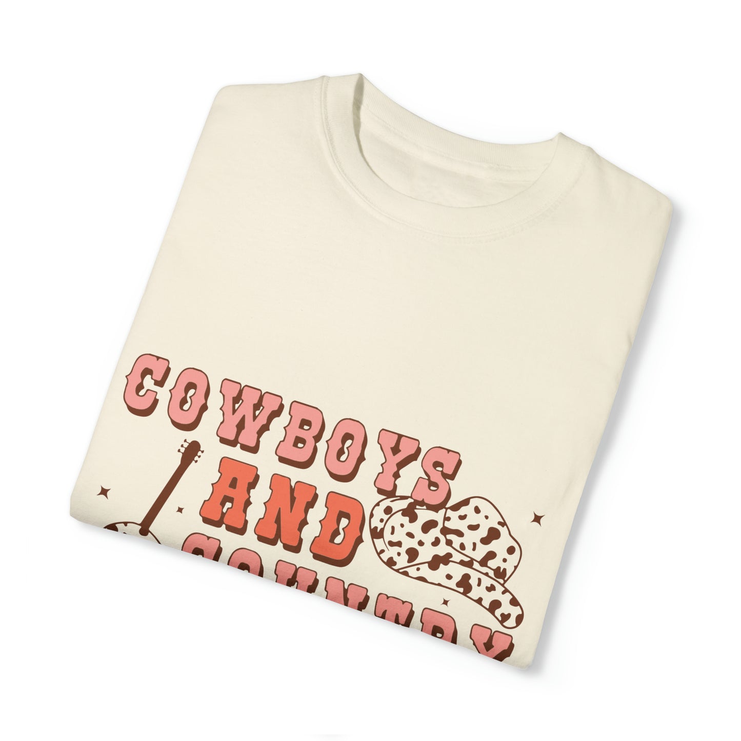 Cowboys and Country Music Unisex Garment-Dyed T-shirt