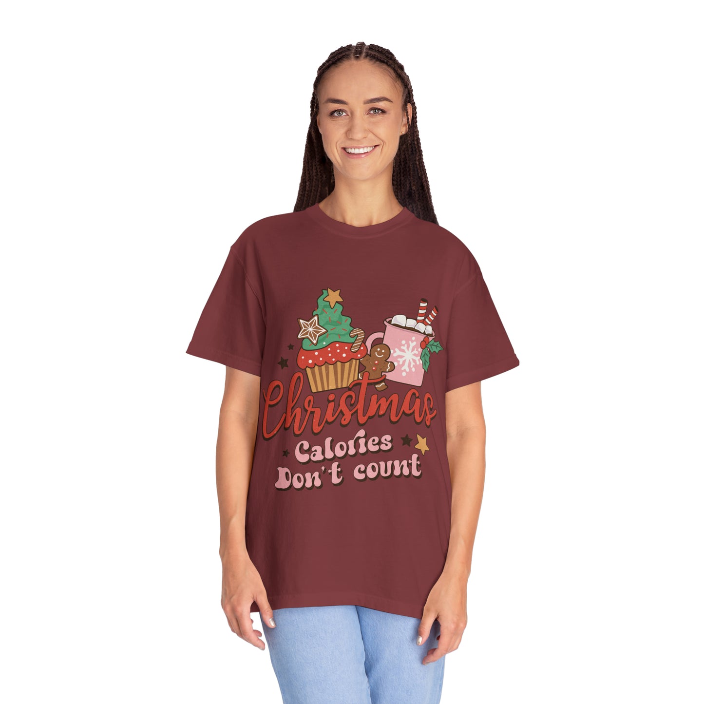 Christmas Calories Don't Count Unisex Garment-Dyed T-shirt