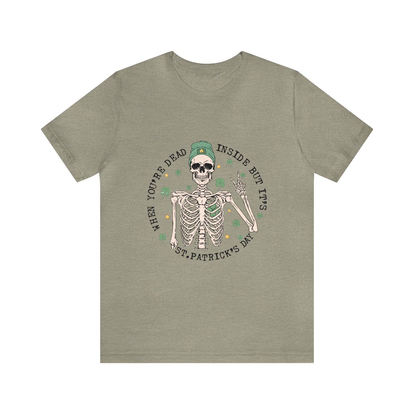 Dead Inside St Patricks Day Short Sleeve Tee