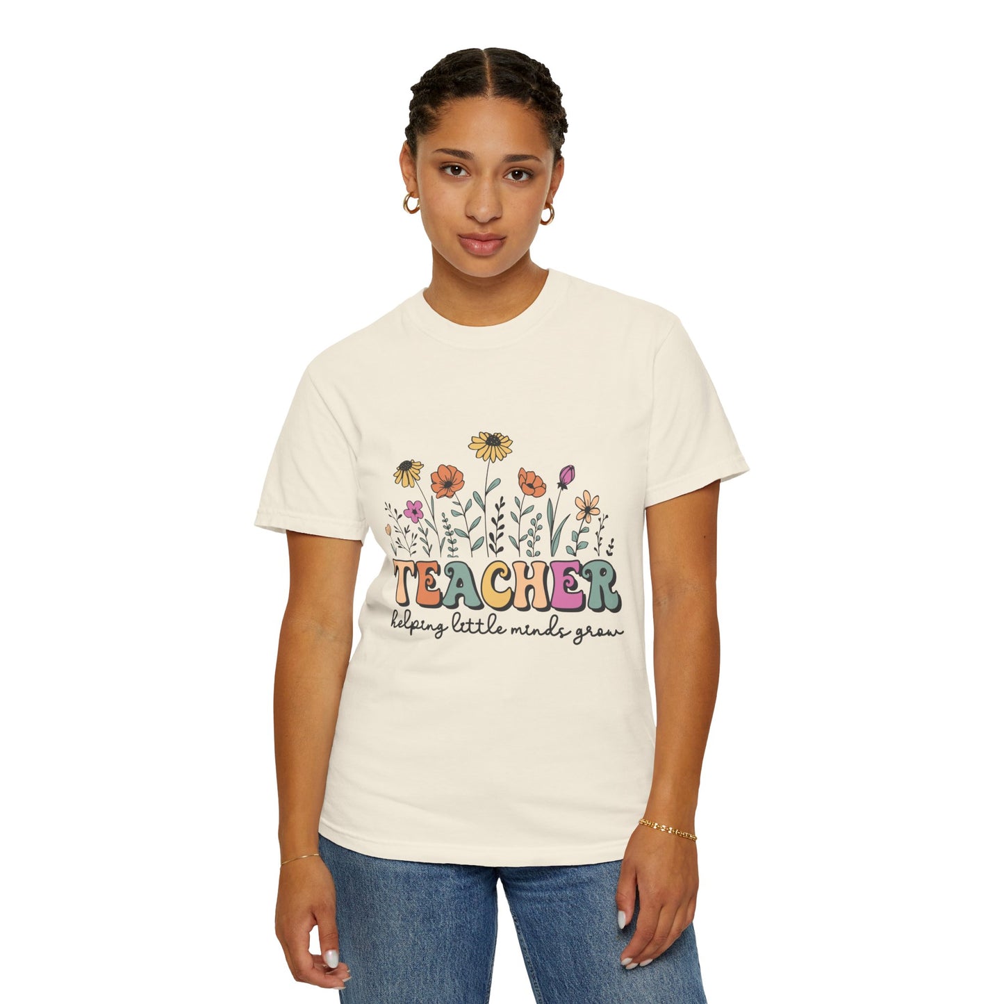 Teacher Helping Little Minds Grow Unisex T-shirt