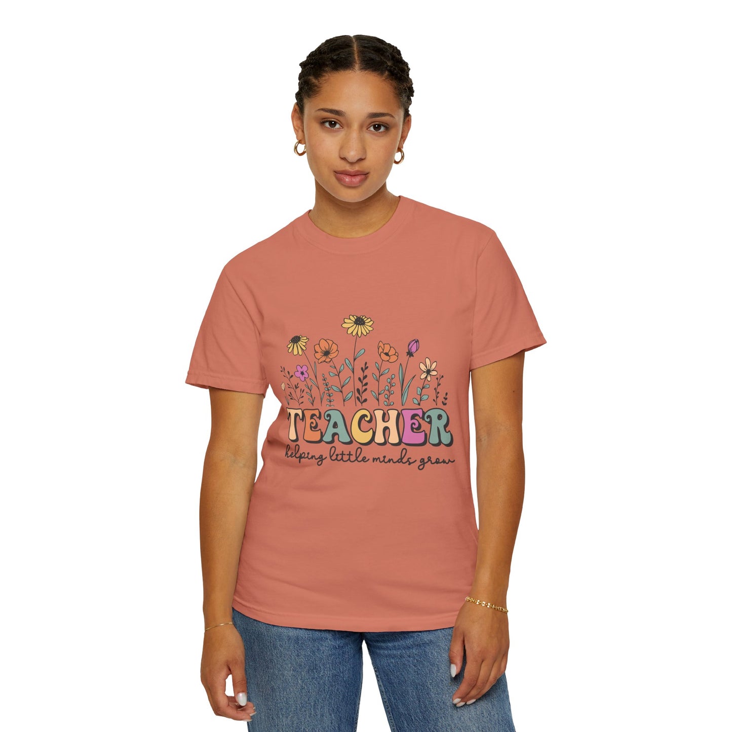 Teacher Helping Little Minds Grow Unisex T-shirt