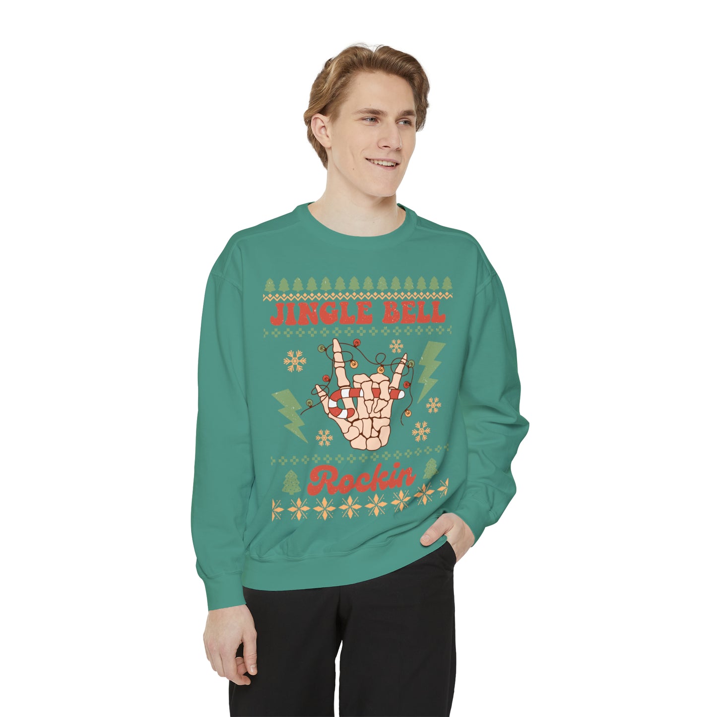 Jingle Bell Rockin Unisex Garment-Dyed Sweatshirt