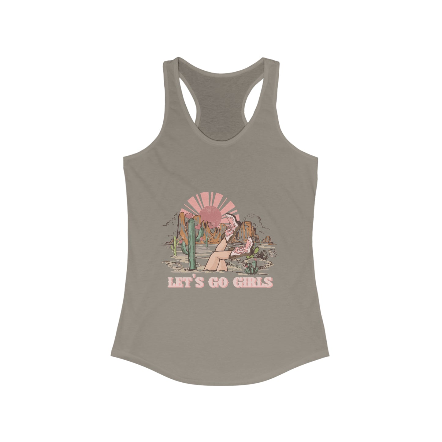 Lets Go Girls Racerback Tank