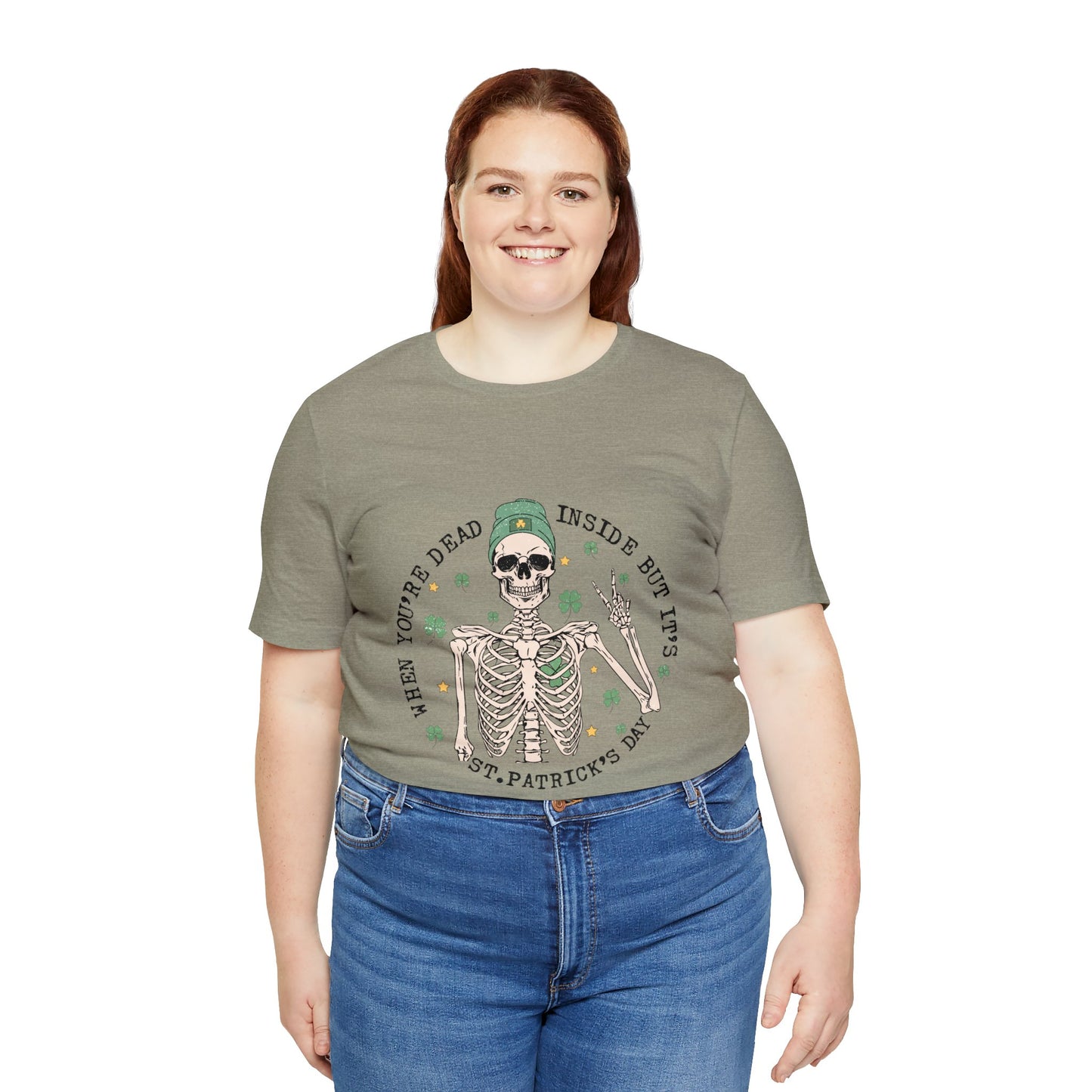 Dead Inside St Patricks Day Short Sleeve Tee